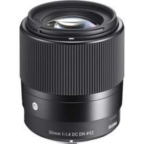 Lente sigma 30mm f/1.4 dc dn contemporary para sony e
