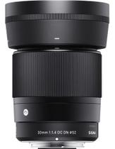 Lente Sigma 30mm F/1.4 Dc Dn Contemporary Sony E-mount Aps-c Sony E Preto