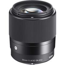 Lente Sigma 30mm F1.4 DC DN C para montagem EF-M preta Lente Sigma 30mm F1.4 DC DN C para montagem EF-M preta