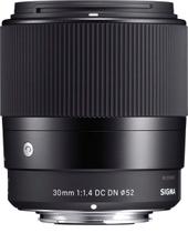 Lente Sigma 30mm F1.4 DC DN contemporânea para Sony E Black