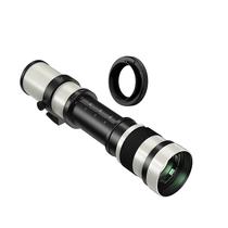 Lente Super Telefoto Manual Zoom 420-800mm F8.3-F16 Com Anel T Para Câmeras Nikon Canon Sony Fuji