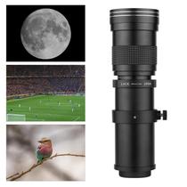 Lente Super Telefoto Zoom 420-800mm F/8.3-16 Montagem T Universal Com Rosca 1/4 Para Câmera De Vídeo