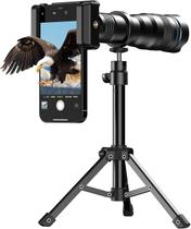 Lente teleobjetiva Evil eye 36X HD com tripé e clip para celular Lente teleobjetiva Evil eye 36X HD com tripé e clip para celular