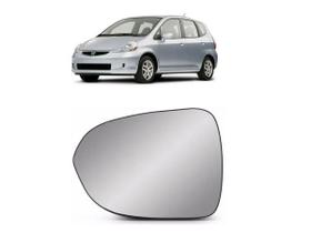 Lente Vidro Base Retrovisor Esquerdo Honda Fit 03/... EB207