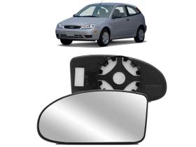 Lente Vidro Base Retrovisor Ford Focus 2000 a 2008 Esquerdo - EB101