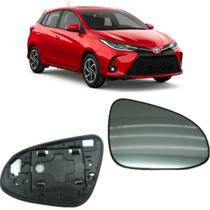 Lente Vidro Espelho Com Base Retrovisor Lado Direito Yaris Lente Vidro Espelho Com Base Retrovisor Lado Direito Yaris