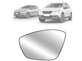 Lente Vidro Retrovisor Peugeot 208/ 2008/ C4 Cactus 13/... Esquerdo EB947