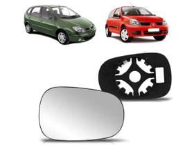 Lente Vidro Retrovisor Renault Clio Scenic 99 até 12 Direito EB224