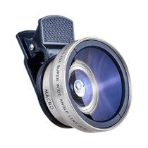 Lentes De Câmera Para Celular 2 Em 1: Lente Macro 15X E Lente Grande Angular 045X Com Clip-on