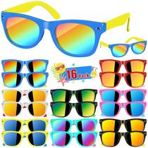 Lentes de Sol AGGKKY para Niños con Lentes Neón y Protección UV400 (Paquete de 16)