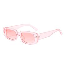 Lentes de sol BUTABY estilo retro rectangular UV400 para mujer en color rosa