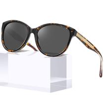 Lentes de Sol CARFIA Estilo Cateye Polarizadas UV400 Acetato Italiano para Mujer