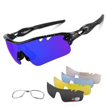 Lentes de Sol Deportivos Polarizados BangLong para Ciclismo con TR90 y 5 Lentes Intercambiables