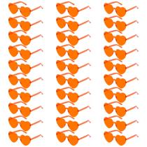 Lentes de Sol Fengek sin Montura en Forma de Corazón Transparente x30 Naranja