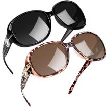 Lentes de Sol Joopin Gran Estilo Jackie Paquete de 2 para Mujer Polarizados
