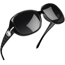 Lentes de sol Joopin grandes polarizados para mujer oversize en negro Lentes de sol Joopin grandes polarizados para mujer oversize en negro