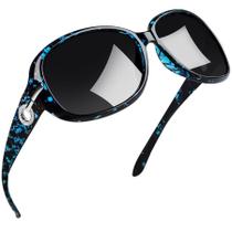 Lentes de Sol Joopin Trendy Leopardo Azul para Mujer