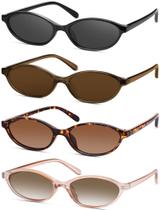 Lentes de sol ovalados retro estilo ojo de gato para mujer con protección UV400 Lentes de sol ovalados retro estilo ojo de gato para mujer con protección UV400