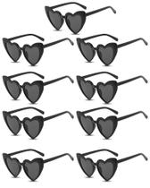 Lentes de Sol PLULON de Corazón Vintage Negro x9 Pares