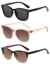 Lentes de Sol Polarizados NCLLCE para Mujer con Protección UV400 (Paquete de 3)