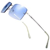 Lentes de Sol The Fresh Minimalist 304-Plata con Azul Degradado Lentes de Sol The Fresh Minimalist 304-Plata con Azul Degradado