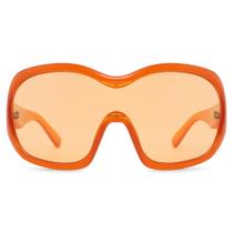 Lentes de Sol TYA Oversized Envoltura Escudo Naranja para Mujeres y Hombres