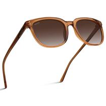 Lentes de Sol WearMe Pro Polarizados Clásicos Retro Cuadrados Marrones