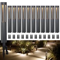 LEONLITE Paquete de 12 Luces LED para Senderos de 3W 12-24V IP65 Negro LEONLITE Paquete de 12 Luces LED para Senderos de 3W 12-24V IP65 Negro