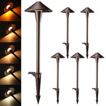 LEONLITE Pathway Lights 5CCT 12-24V AC/DC IP65 Bronze, pacote com 6