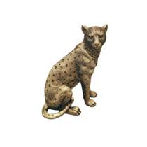 Leopardo gold em resina - 26cm - Espressione