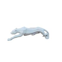 Leopardo Vermelho G 67x16,5x18 cm resina