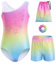 Leotardo Tstiti para Meninas Conjunto de Ginástica 4 Peças Leotardo Tstiti para Meninas Conjunto de Ginástica 4 Peças