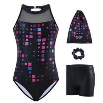 Leotardo Tstiti para Meninas Conjunto de Ginástica de 4 Peças Leotardo Tstiti para Meninas Conjunto de Ginástica de 4 Peças