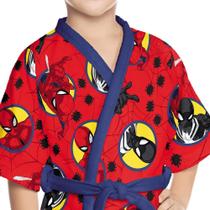 Lepper Roupão Aveludado Infantil -Spider Man M