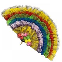 Leque Aberto Cigano Artesanal - Selecione A Cor