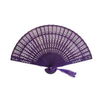 Leque De Dança Vintage De Madeira Para Mulheres, Decorações Para Casamentos E Festas, Leques De Mão