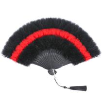 Leque de Mão Dobrável SOGUGOM com Penas de Marabu 42 cm Leque de Mão Dobrável SOGUGOM com Penas de Marabu 42 cm