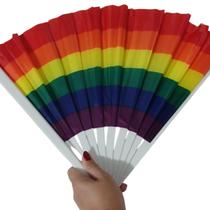 Leque de Mão Luxo Pequeno 30cm Leve Festa Carnaval Folia Leque de Mão Luxo Pequeno 30cm Leve Festa Carnaval Folia