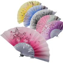 Leque de Mão Oriental Japonês Grande Sakura Leque de Mão Oriental Japonês Grande Sakura