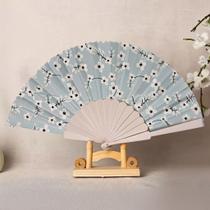 Leque de Mão Padrão Floral Dobrável Leve e Prático para Viagem, Praia e Uso Diário 23cm Leque de Mão Padrão Floral Dobrável Leve e Prático para Viagem, Praia e Uso Diário 23cm