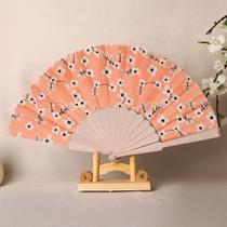 Leque de Mão Padrão Floral Dobrável Leve e Prático para Viagem, Praia e Uso Diário 23cm Leque de Mão Padrão Floral Dobrável Leve e Prático para Viagem, Praia e Uso Diário 23cm