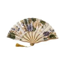 Leque De Seda De Bambu Vintage Estilo Chinês E Japonês Para Casamento E Dança