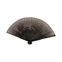 Leque De Seda Dobrável Estilo Chinês Retrô Com Lótus Para Hanfu - Presente Decorativo Leque De Seda Dobrável Estilo Chinês Retrô Com Lótus Para Hanfu - Presente Decorativo
