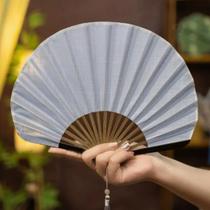 Leque De Seda Em Forma De Concha Retro De Cor Sólida, Estilo Japonês, Leque De Mão Para Casamento