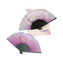 Leque De Seda Vintage Dobrável De Bambu Artesanato Chinês Japonês Decoração Para Casa Leque De Dança