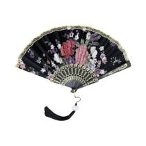 Leque De Seda Vintage Estilo Chinês Artesanato Japonês Decoração De Casa Dança Feito À Mão Decoração