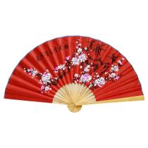 Leque Decoração Parede Gigante 160 cm Vermelho Sakura