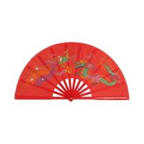 Leque Decorativo De Plástico Dobrável Chinoiserie Chinês Para Tai Chi, Kung Fu E Yoga, 28/34cm