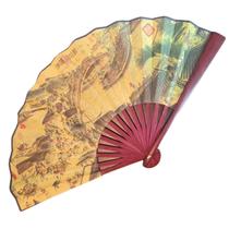 Leque Dobrável Bambu Dança Kung Fu Chinês Cosplay Japão