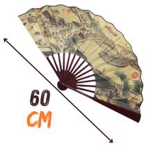 Leque Dobrável Bambu Dança Kung Fu Chinês Japão Cosplay